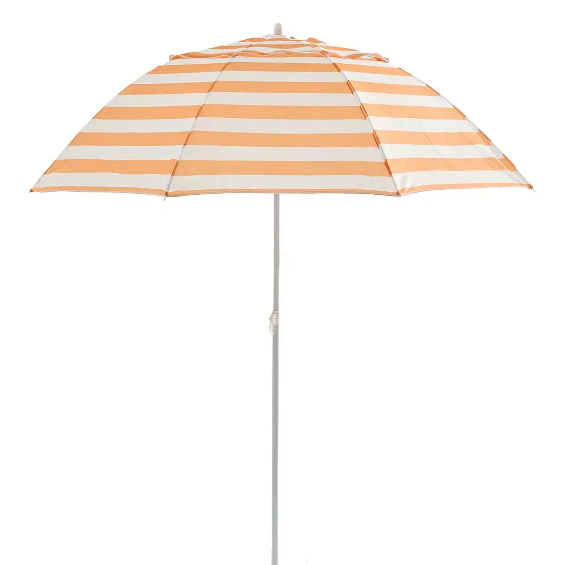 The Very Collection, 2M Push Up Parasol - Peach Stripe