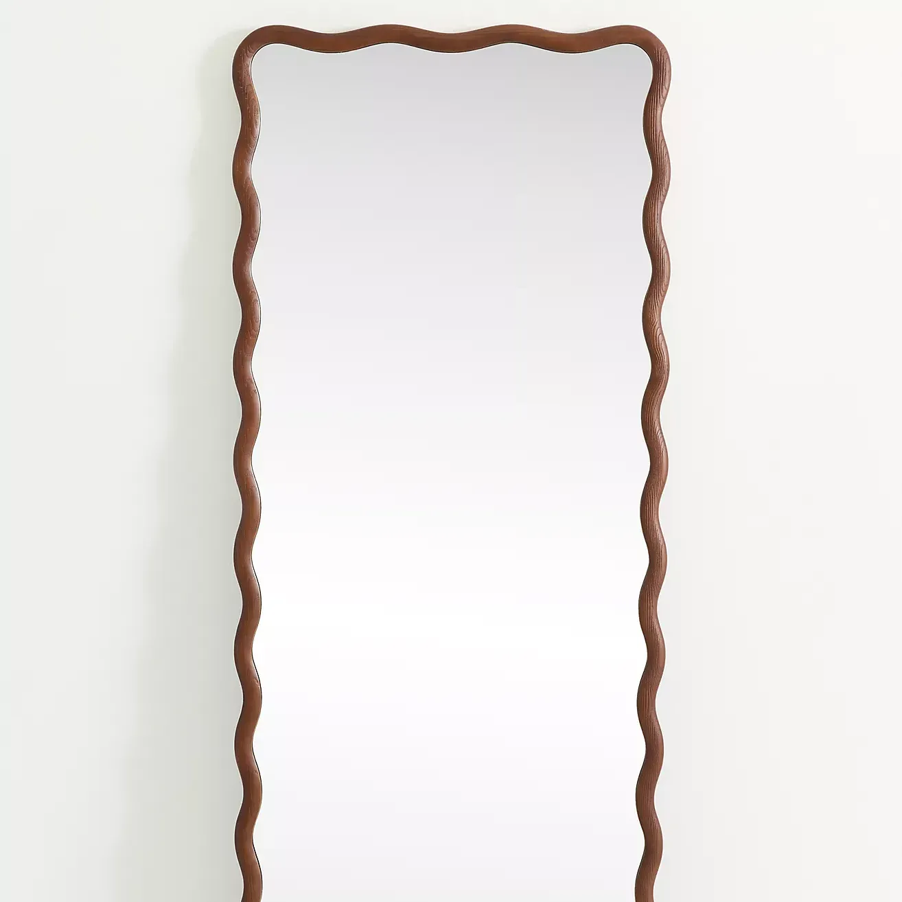 Coquille Scalloped Floor Mirror