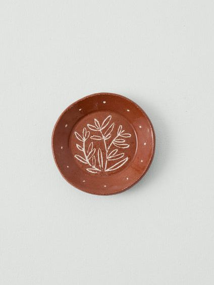 Celia Wood Rosemary Trinket Dish | Terracotta/rosemary
