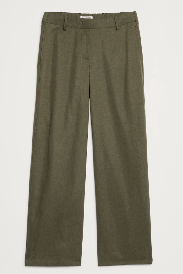 Banana Republic, The Everyday Wide-Leg Pant in Tencel&amp;trade;-Cotton