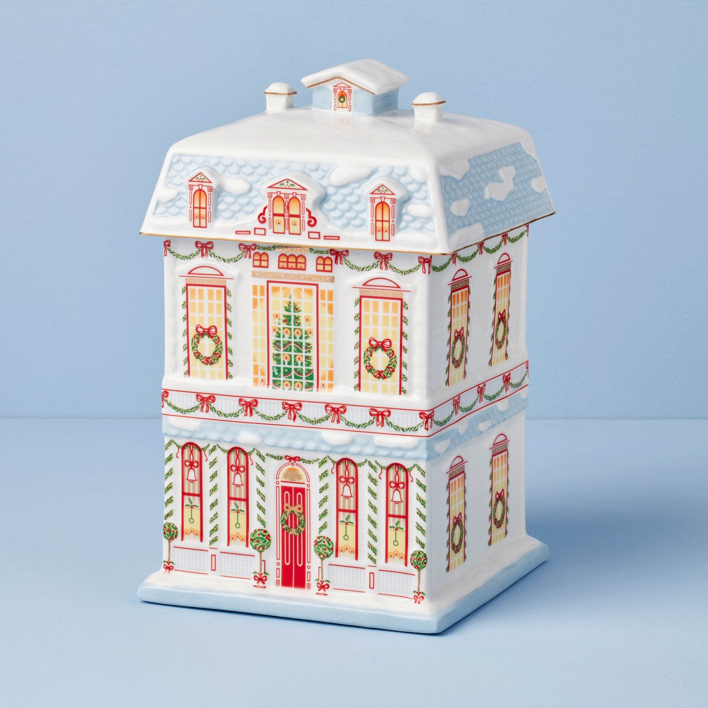 Lenox Village Christmas Cookie Jar
