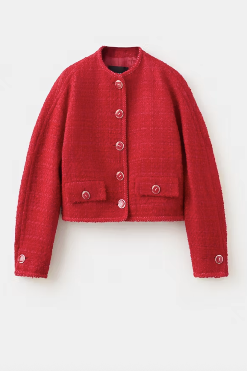MANGO, Tweed Jacket With Jewel Buttons - Women | Mango Usa