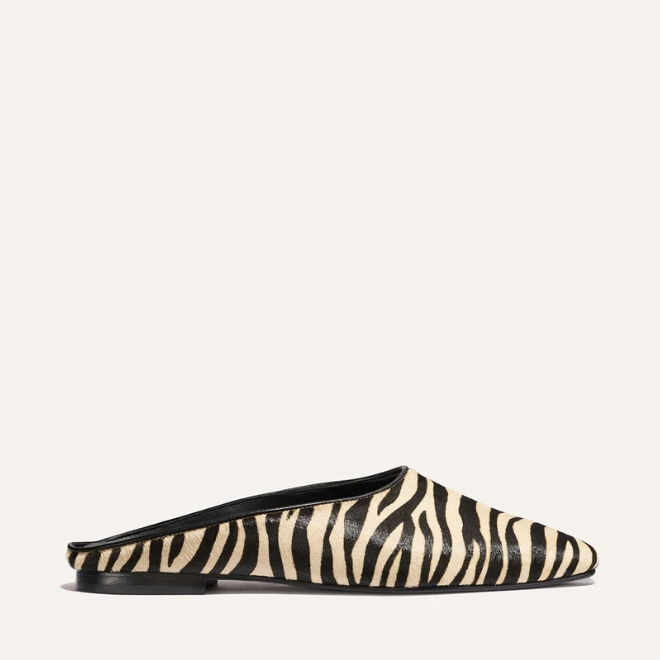 Margaux, The Clara - Tan Zebra Haircalf