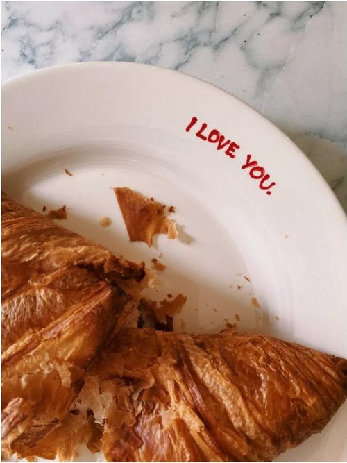 I Love You Ceramic Breakfast Plate&nbsp;