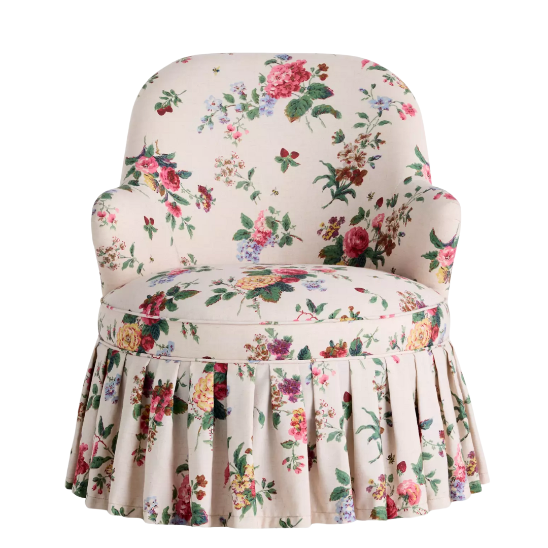 a floral chair
