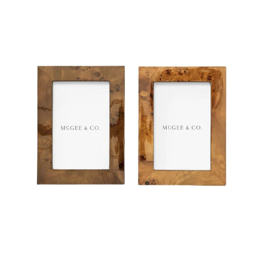 burl wood picture frames