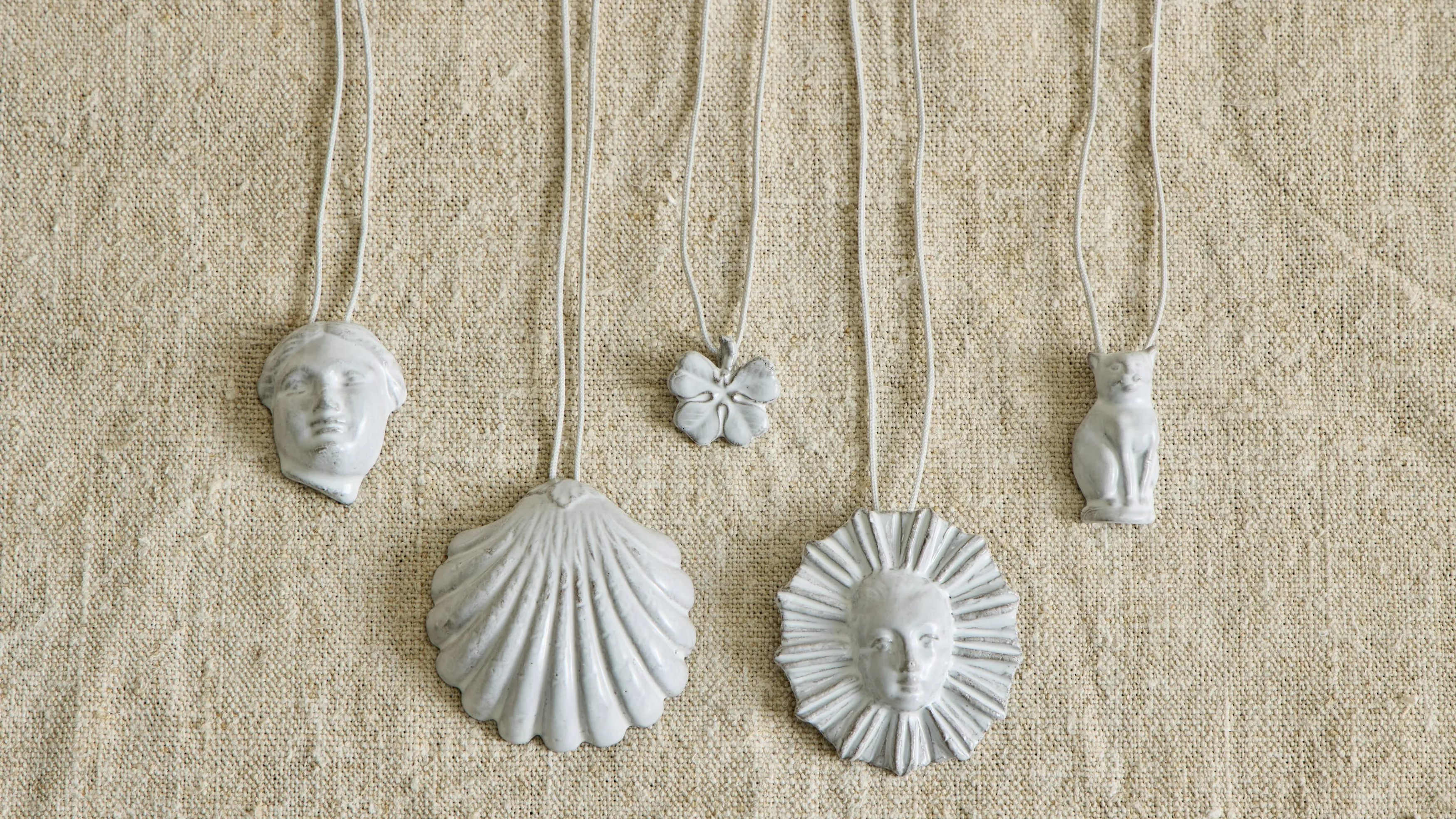 Astier de Villatte, Ceramic Pendant Necklaces