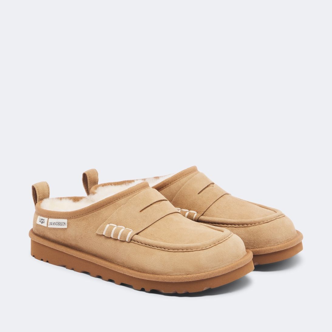 X Ugg Shearling-Lined Suede Mules