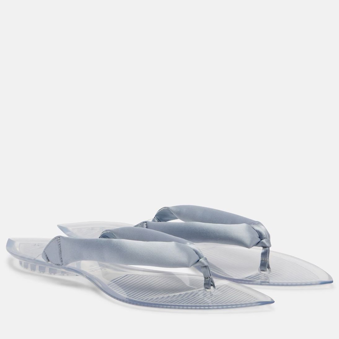 Ala&amp;iuml;a, Invisible Satin Thong Sandals