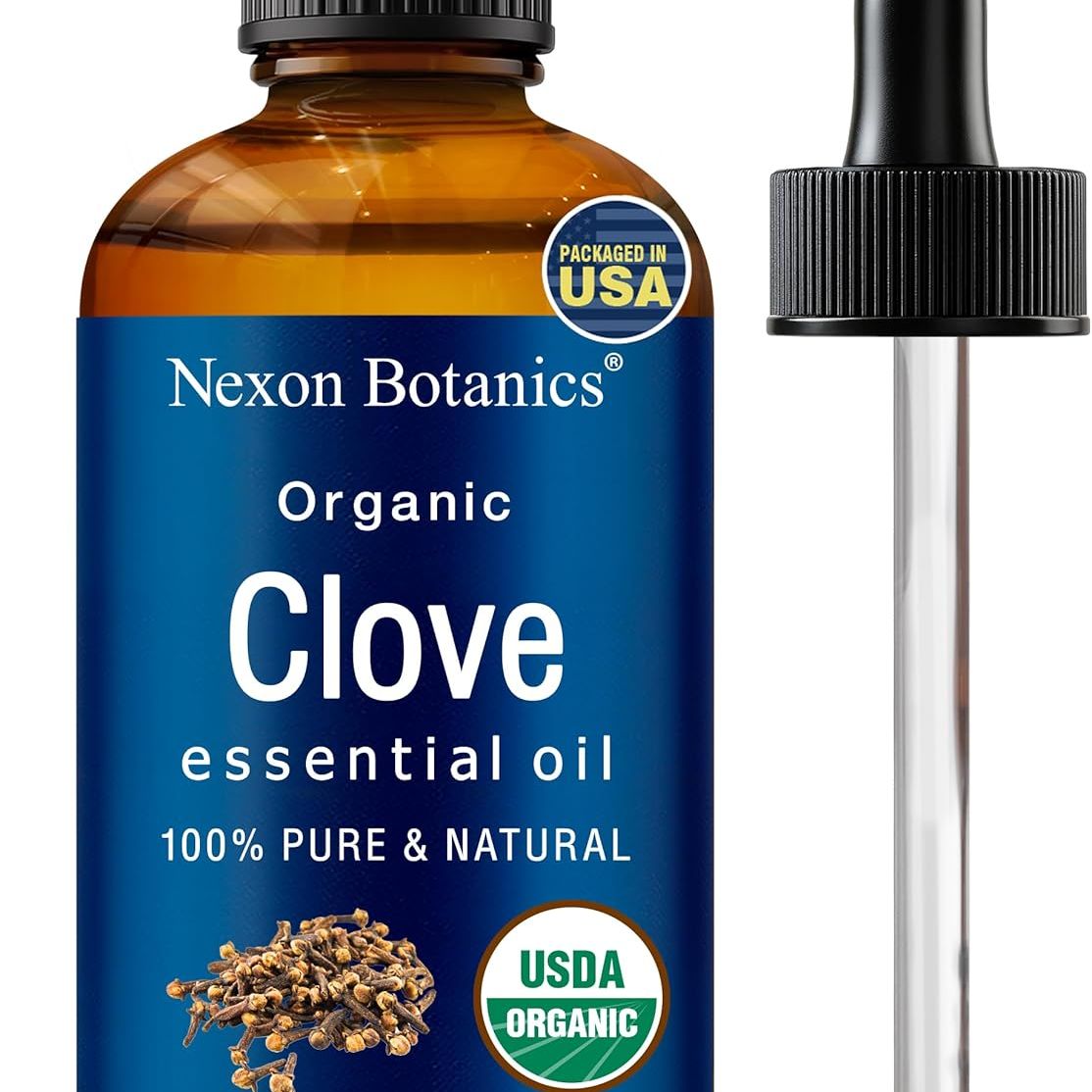 Organic Clove Essential Oil 30 Ml - Pure, Natural, Undiluted for Toothache, Sore Muscles, Skin &amp;amp; Hair Care - Soothing Clove Bud Essential Oil - Nexon Botanics