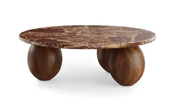 Dunelm, Buffie Coffee Table in Cherry Red