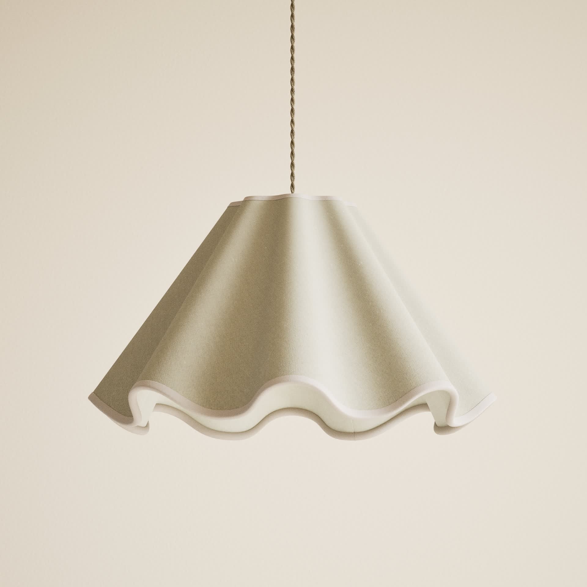 Wave Scallop Large Lamp Shade