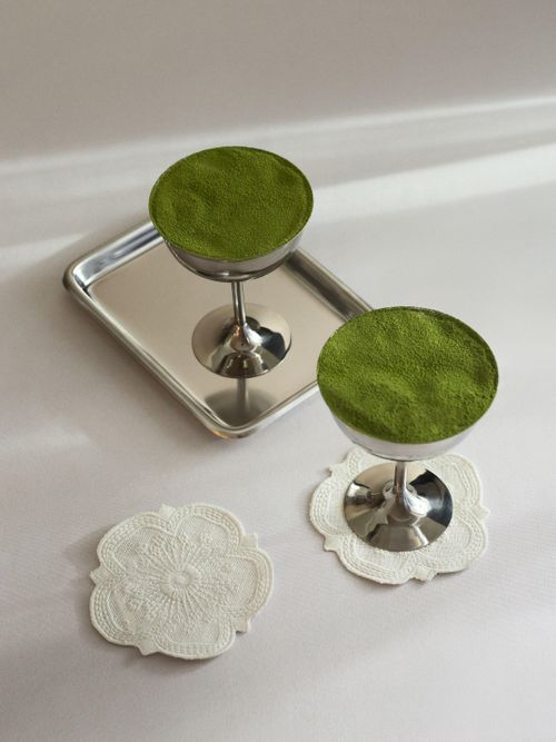 Embroidery-Detail Coasters, Set of 4