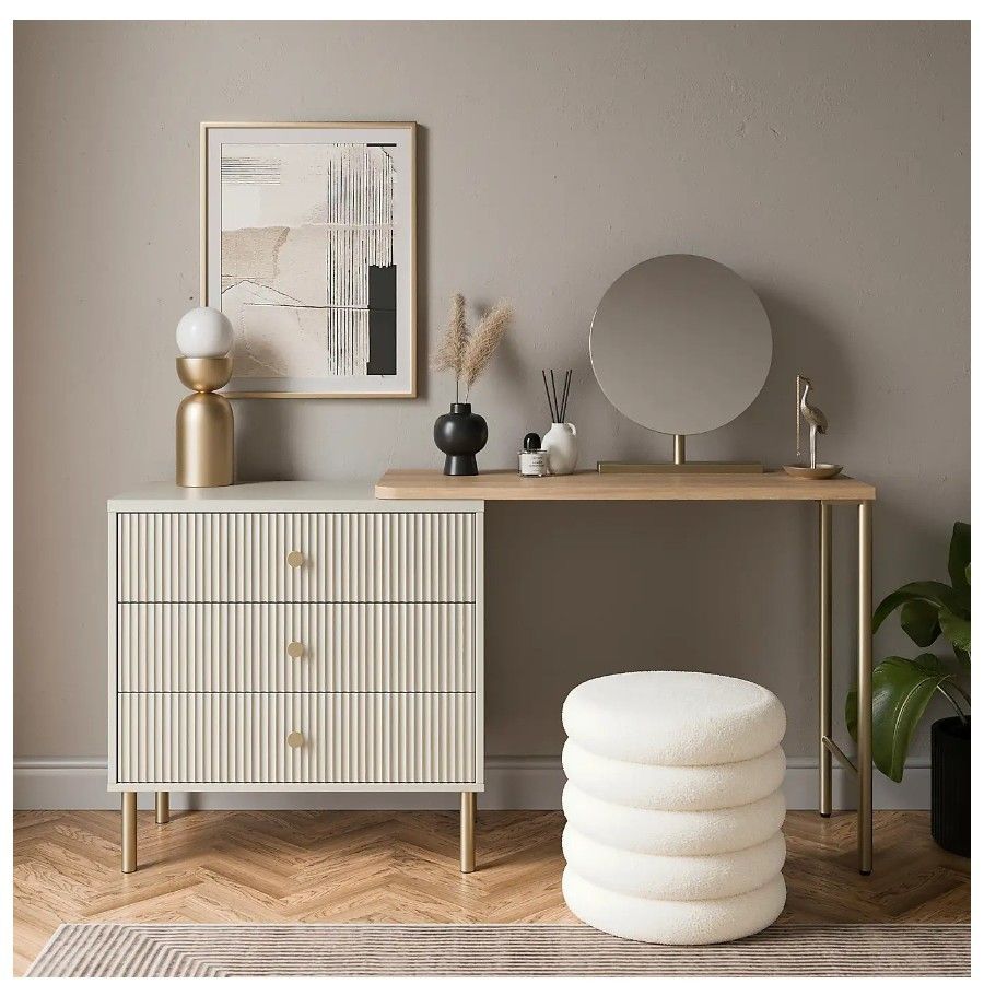 Dunelm, Georgi 3 Drawer Chest Dressing Table