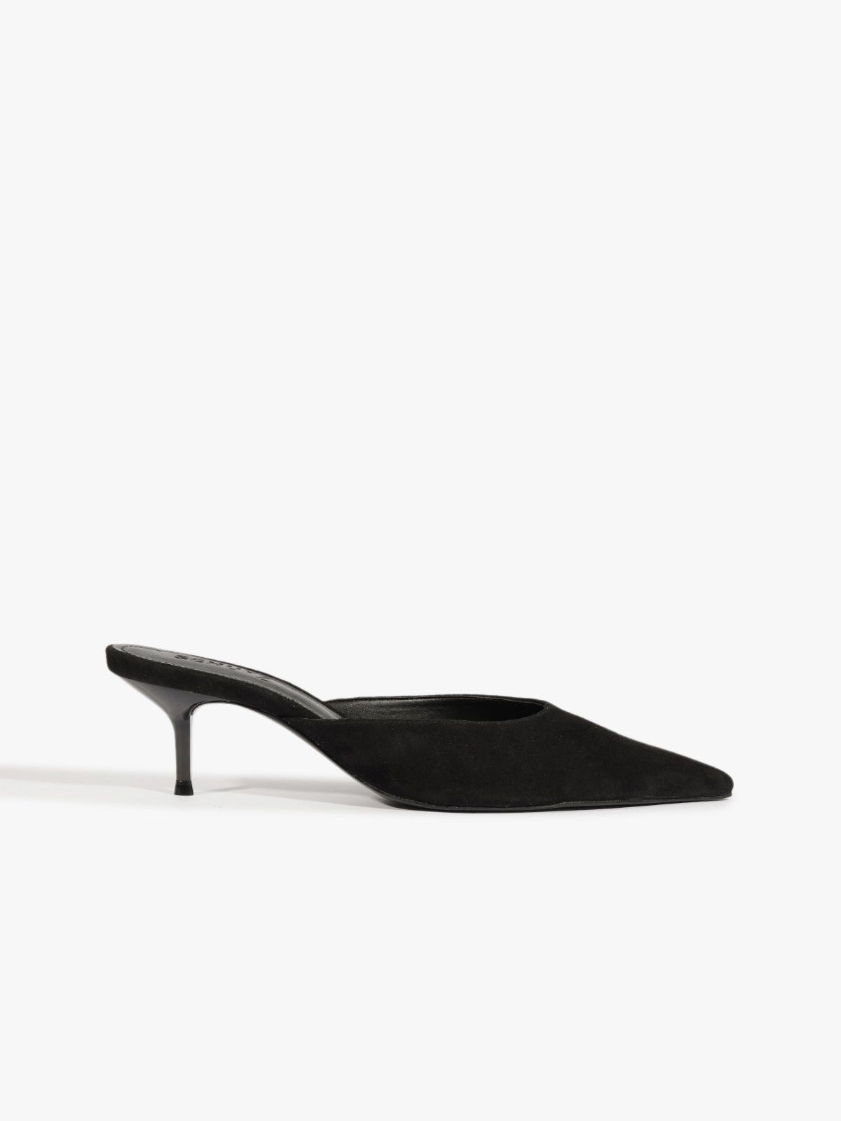 Julie Suede Pump - 5 / Black / Suede