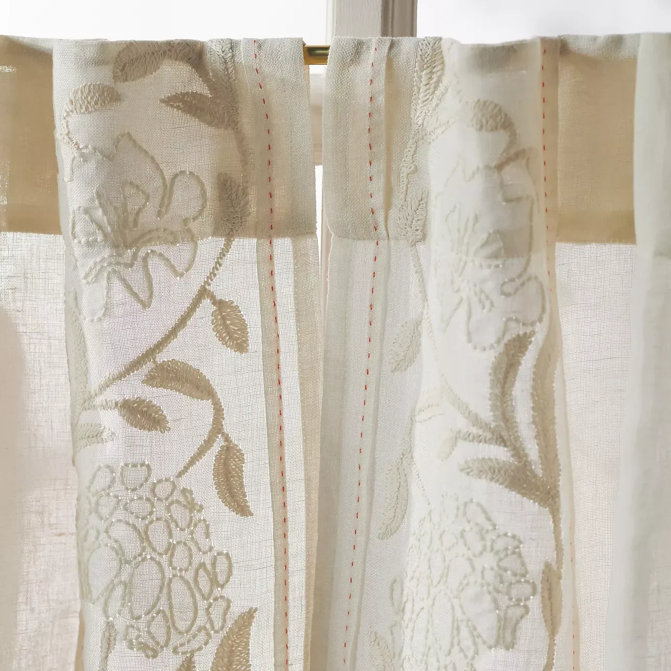 Manette Caf&amp;eacute; Curtain, Set of 2