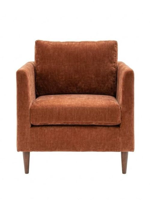 Sloucher Armchair in Rust