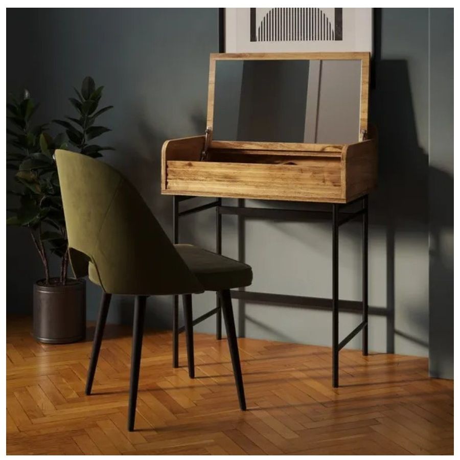 Dunelm, Bryant Compact Dressing Table With Mirror