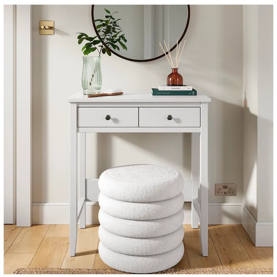 Dunelm, Lynton 2 Drawer Compact Dressing Table