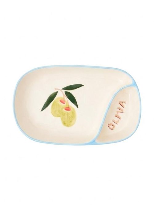 Olive Ceramic Tapas Dish&nbsp;