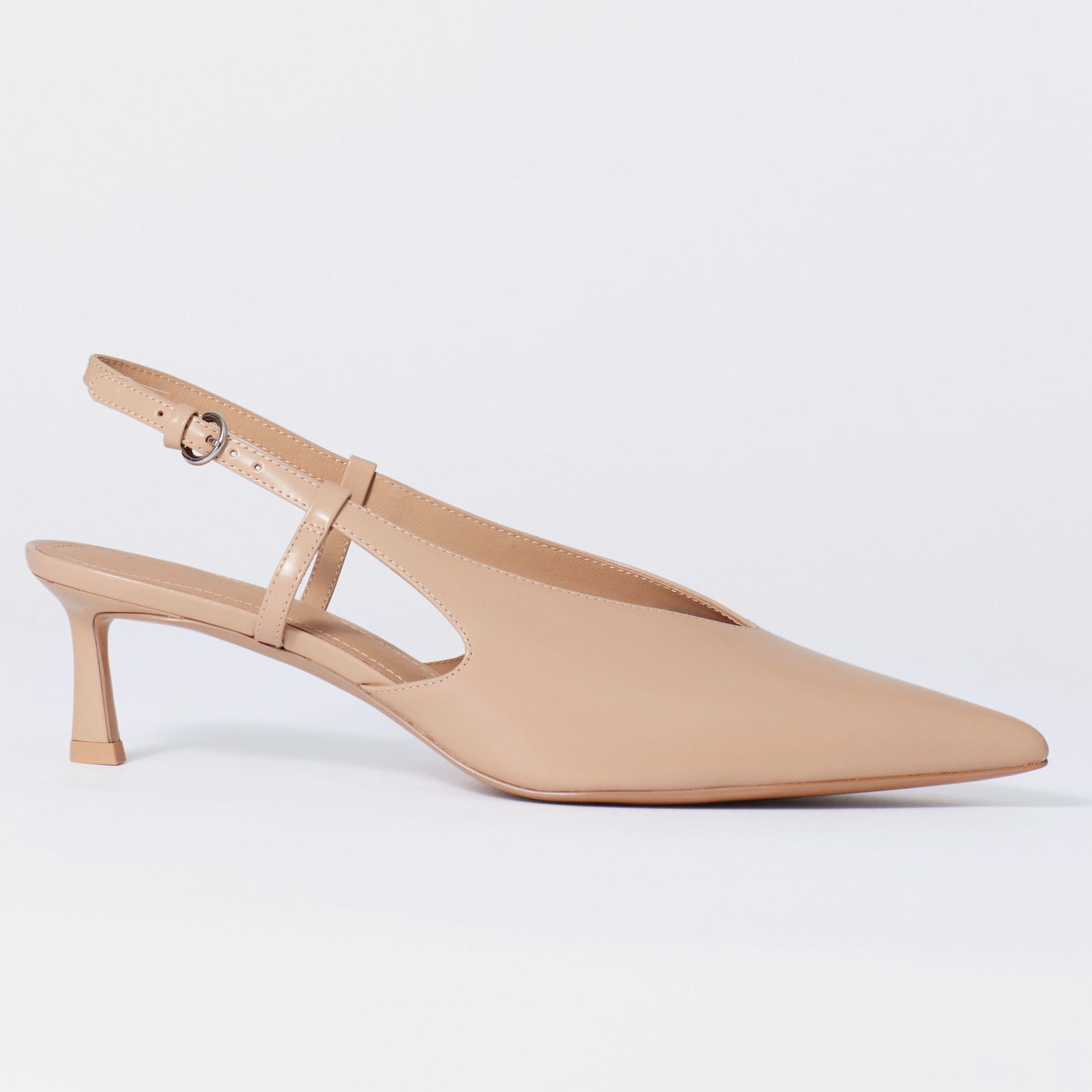 Classic Leather Slingback Pumps