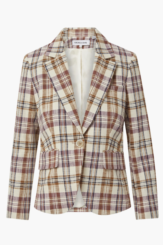 Veronica Beard, Tyra Plaid Dickey Jacket