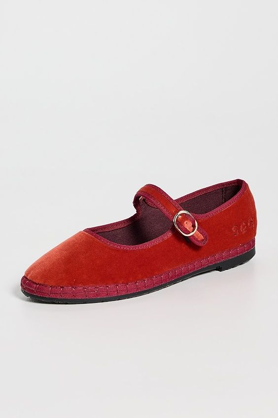 Flabelus Flabelus X Sea Nyc Terracota Mary Jane Flats
