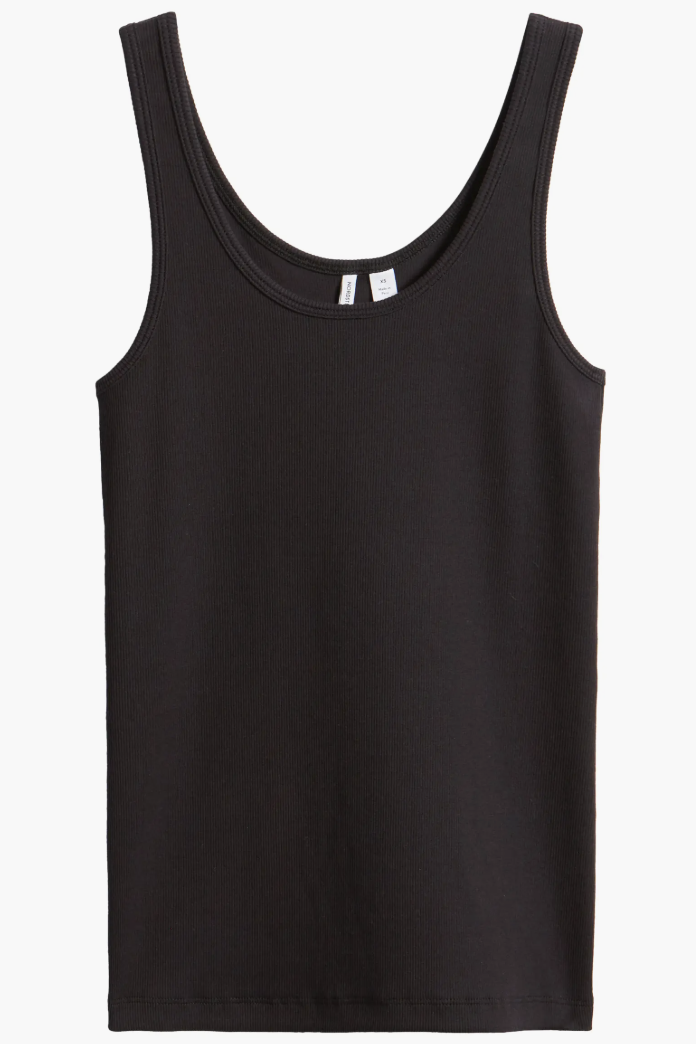 Nordstrom, Rib Scoop Neck Cotton Tank