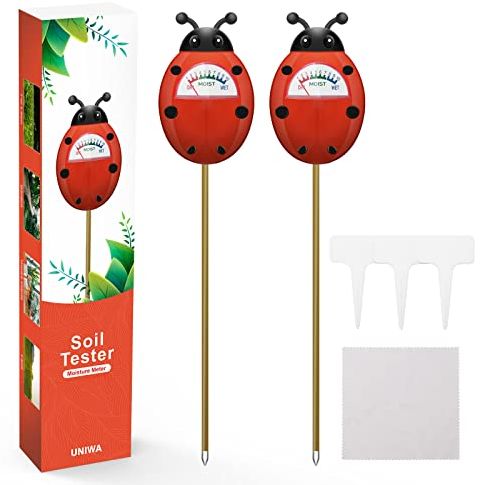 Uniwa Soil Moisture Meter, Plant Moisture Meter, Gardening Tool Kits for Plant Care