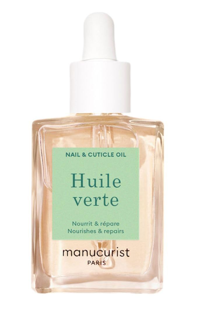 Manucurist Green Oil Nail Care - Nail &amp;amp; Cuticle Oil for Nails - Nourishes and Regenerates Nails and Cuticles - Promotes Growth - Blend of 6 Oils - 99% Bio-Sourced - Nail Care - 0.5 Fl Oz Bottle