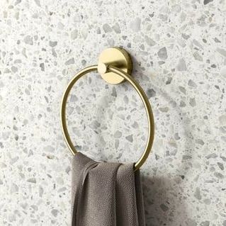 Sofia Brushed Brass Towel Ring | Bathroom Mountain