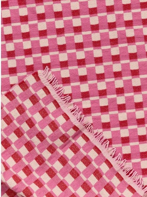 Wool Blanket &ndash; Red/pink &ndash; Homeware&nbsp;