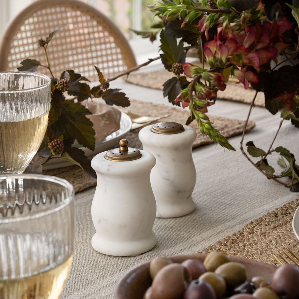 Marble Salt &amp;amp; Pepper Shakers (set of 2)