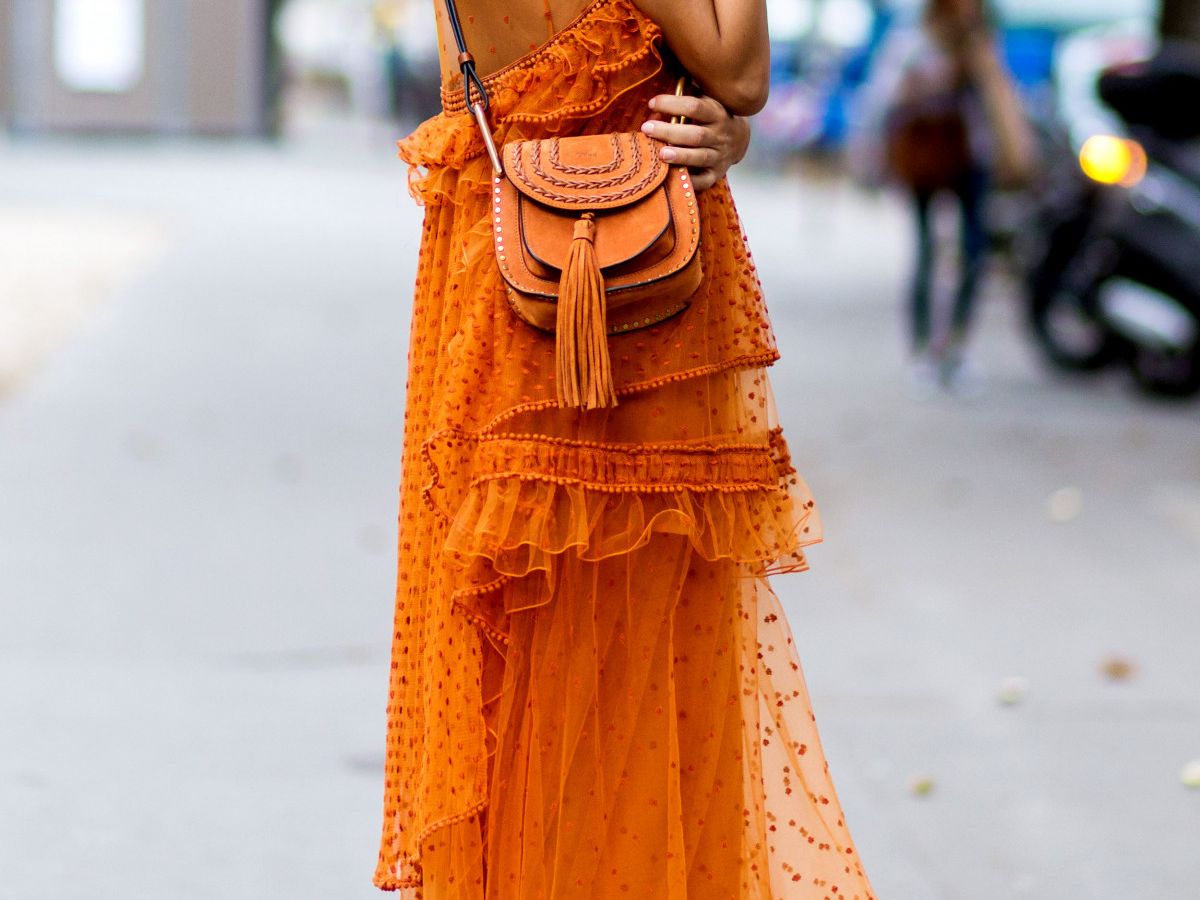orange dress races Orange Race Day Dresses
