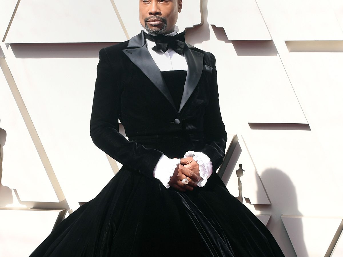 Billy Porter Oscars Tuxedo Dress Met Gala Oscars Tuxedo Dress Tux Dress Billy Porter 2019 Oscars Met Gala  Oscar Tuxedo Dress Red
