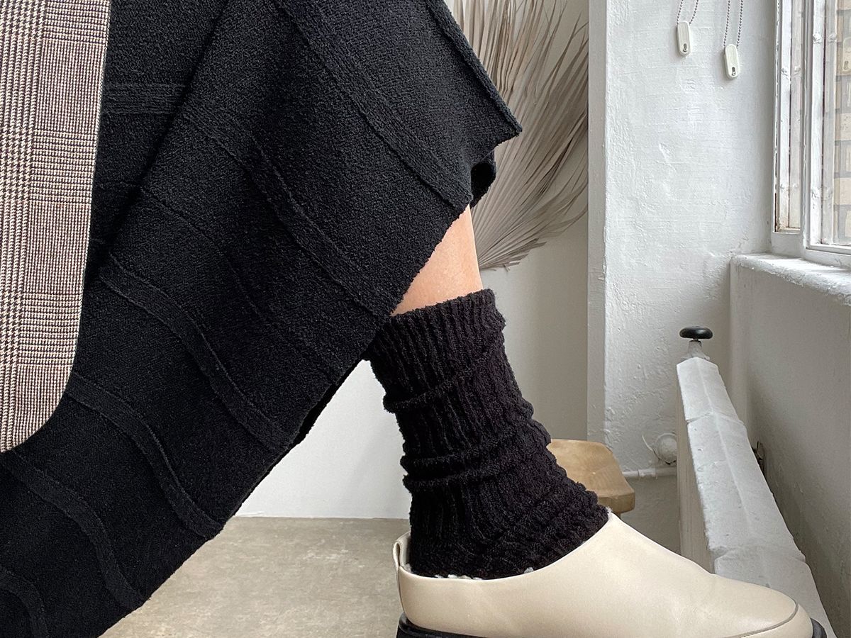 black dress with socks GIGI BURRIS MILLINERY Joanne Hemp Fedora