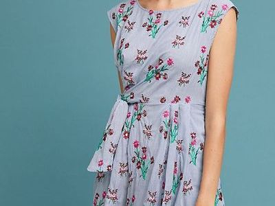 Pippa Middleton Wears Floral Anthropologie Dress for Bike Ride | Marie  Claire