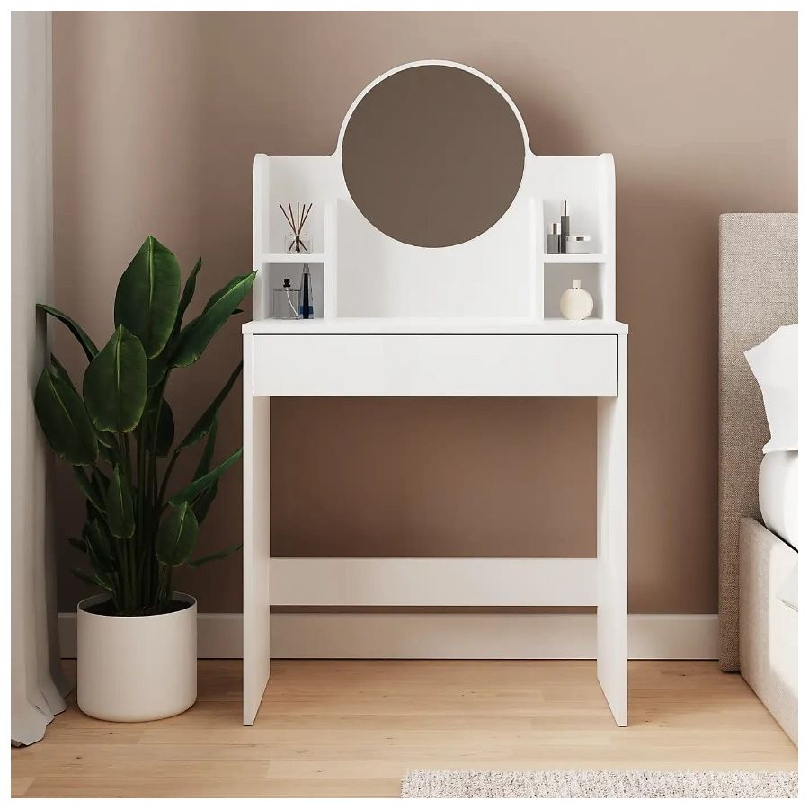 Dunelm, Idis Dressing Table With Mirror