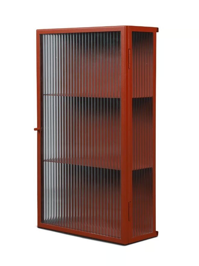 Ferm Living Haze Wall Cupboard, Oxide Red