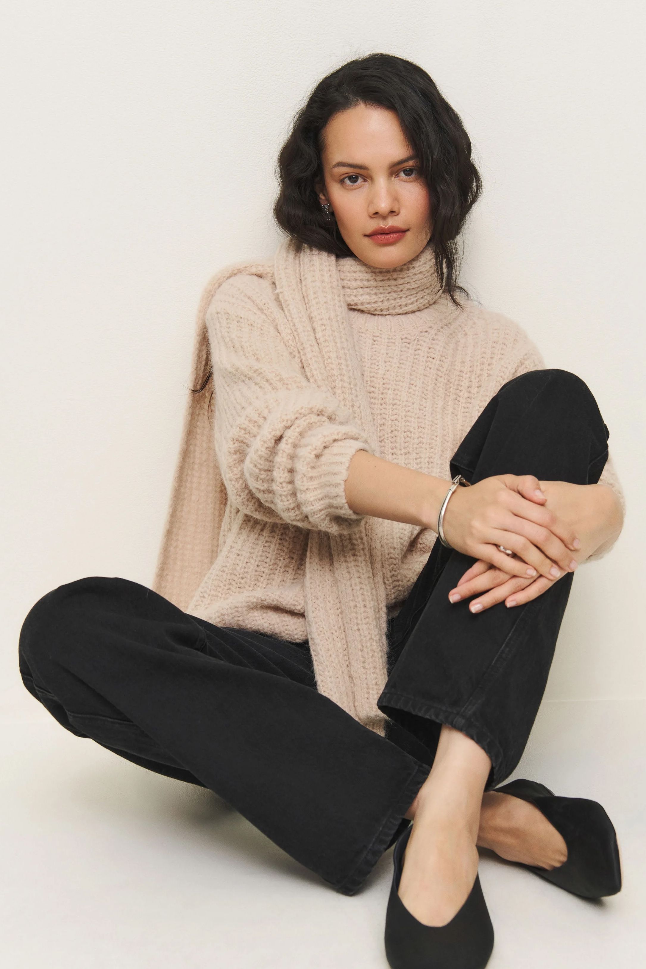 Reformation Spence Scarf Sweater