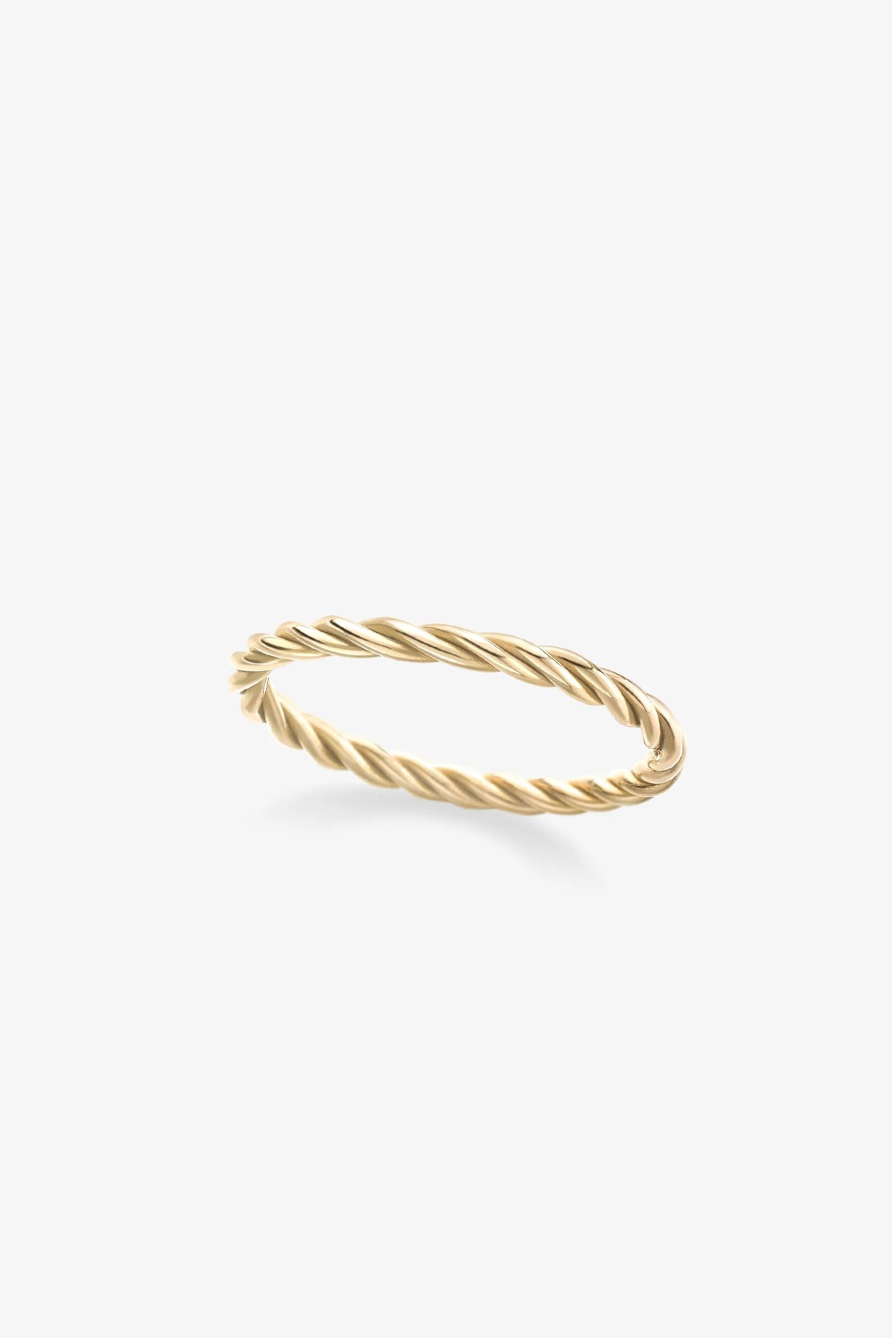Rope Yellow Gold Band