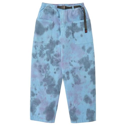 Hemp Relaxed Pants (tie Dye Blue)