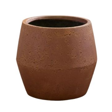 Fiber Beveled Barrel Planter