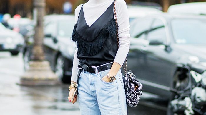 tank top dress over long sleeve Tank Top Over Long Sleeve Outfit