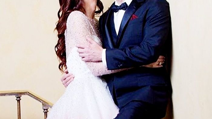 This Model Wore a Pink Wedding Dress, and It's Absolutely Gorgeous | Who  What Wear