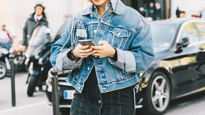 outfit jaket levis style jaket jeans oversize