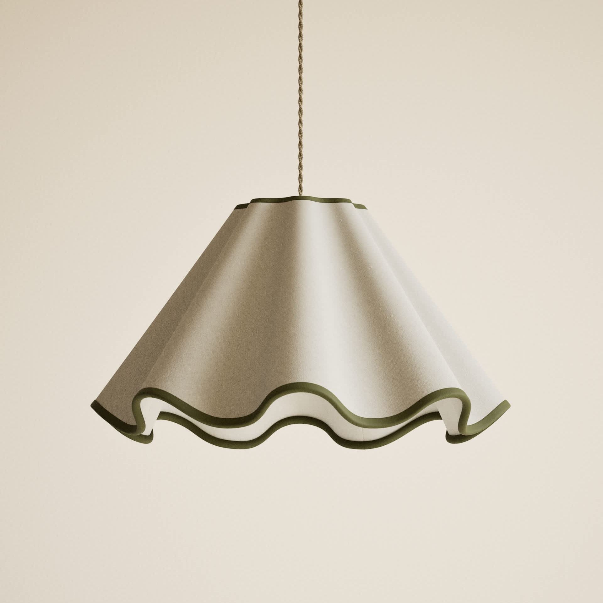 Wave Scallop Large Lamp Shade