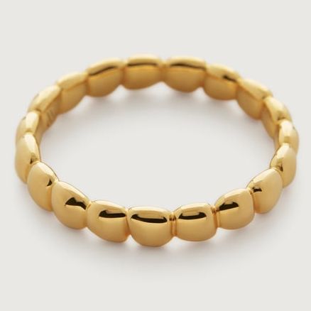 Monica Vinader Nura Teardrop Ring 18ct Gold Vermeil