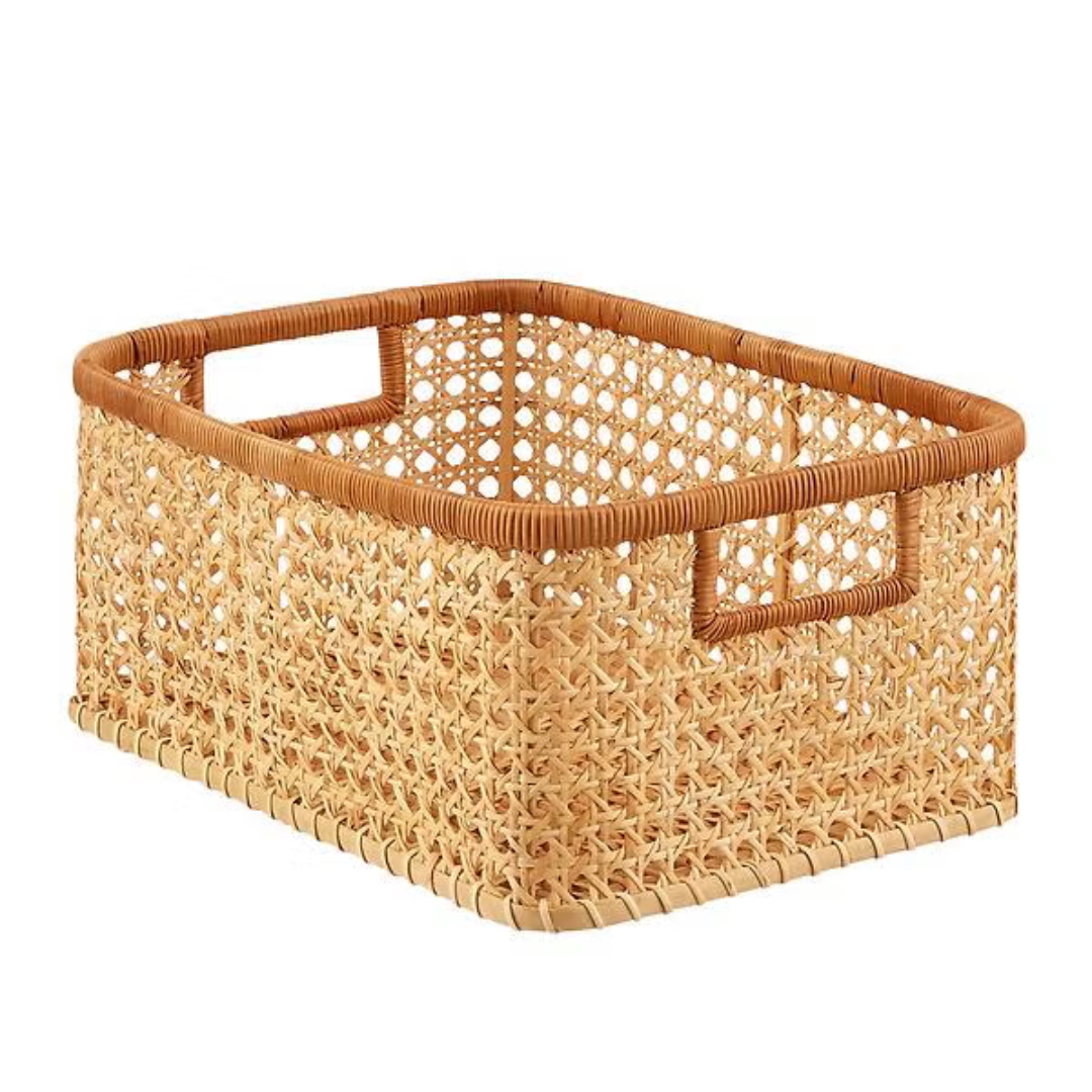 uma cesta de armazenamento de tecido