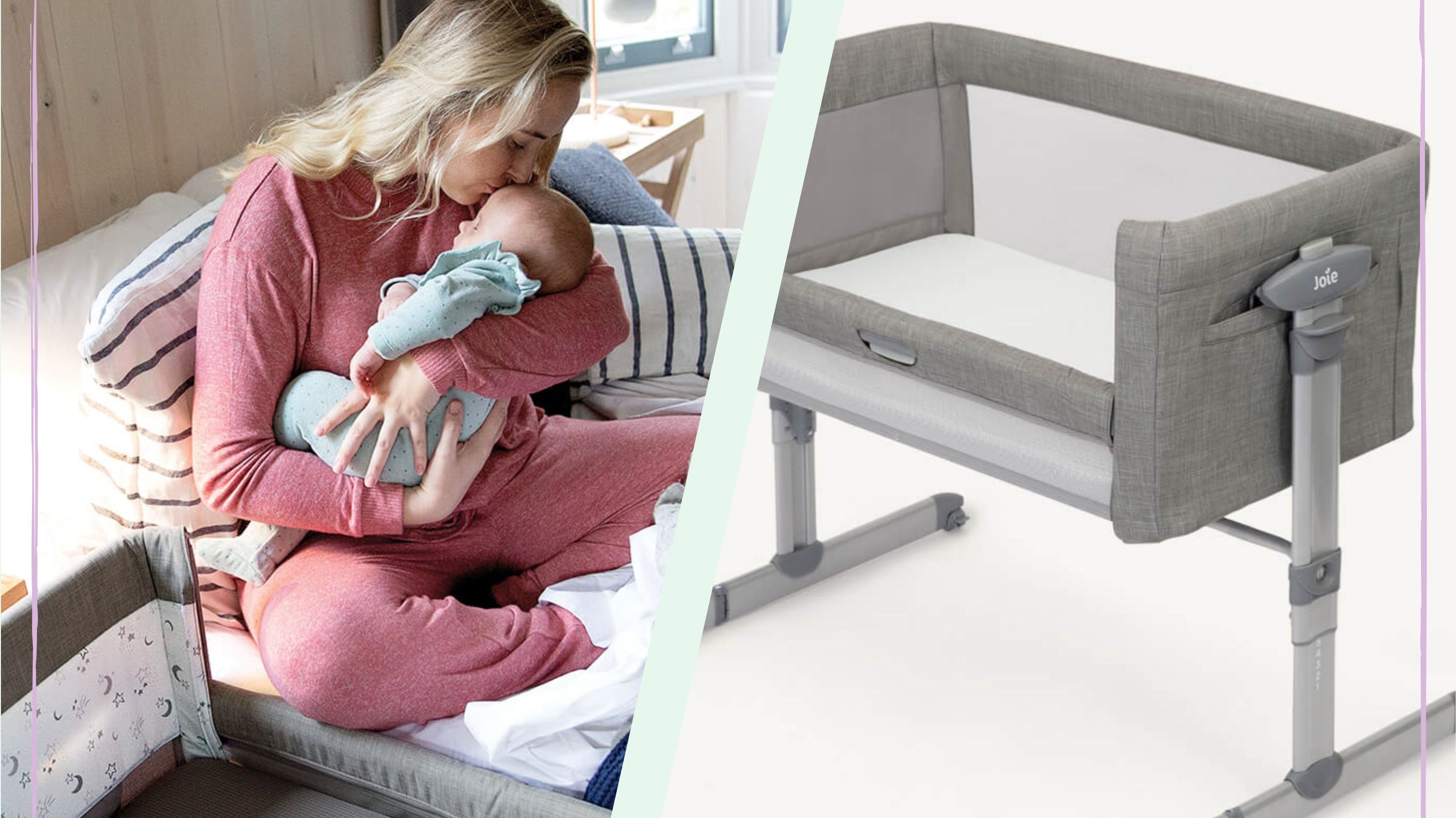 Joie 折りたたみベビーベッド グレー　/ Joie Folding Crib Joie トラベルコット クビースリープ（フォギーグレー